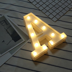 LED Night Light Creative 26 English Alphabet