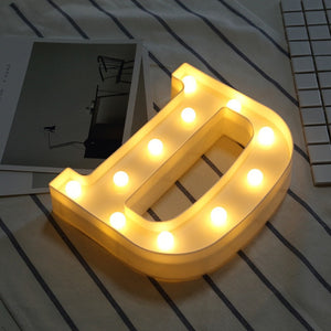 LED Night Light Creative 26 English Alphabet