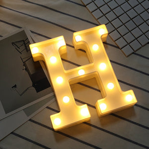 LED Night Light Creative 26 English Alphabet