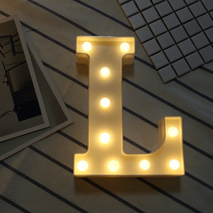 LED Night Light Creative 26 English Alphabet