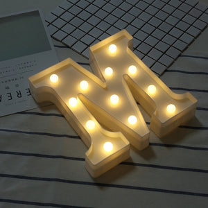 LED Night Light Creative 26 English Alphabet