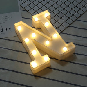 LED Night Light Creative 26 English Alphabet