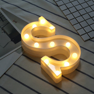 LED Night Light Creative 26 English Alphabet