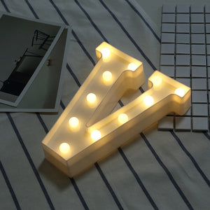 LED Night Light Creative 26 English Alphabet