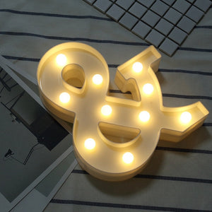 LED Night Light Creative 26 English Alphabet