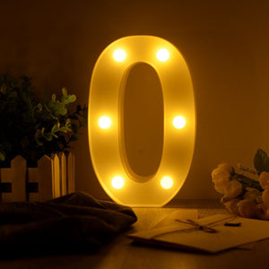 LED Night Light Creative 26 English Alphabet